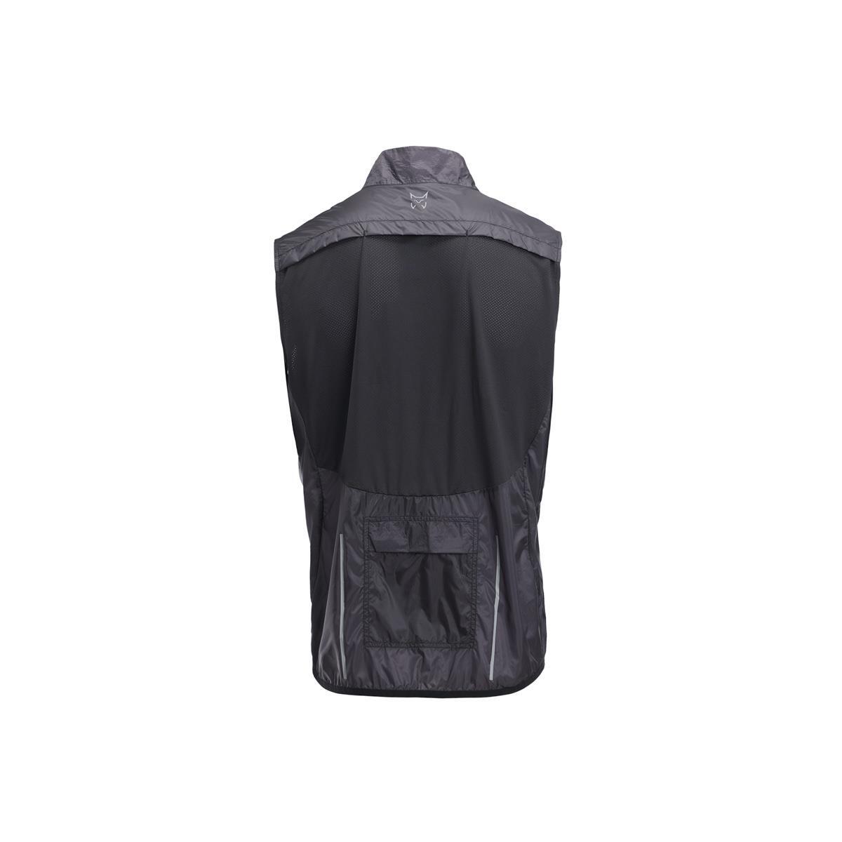 Chaleco para running Running Adulto ALTUS BIWA BLACK Chaleco cortavientos 2/3