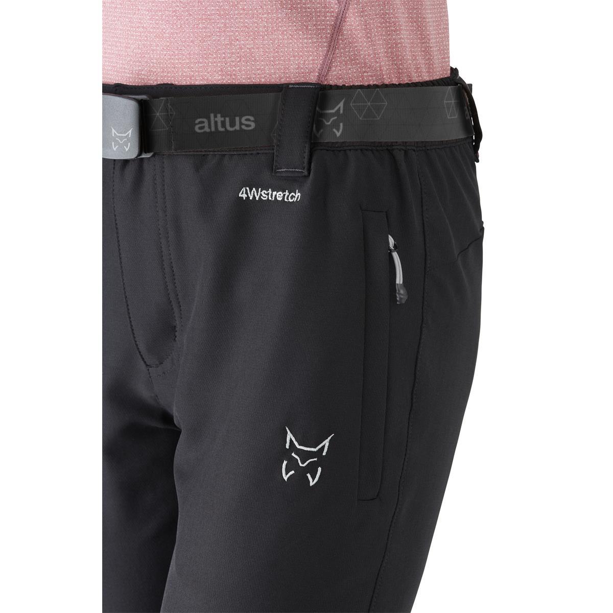 Pantalón Senderismo en la naturaleza Mujer ALTUS OLLOQUI WOMAN G30 BLACK 3/4