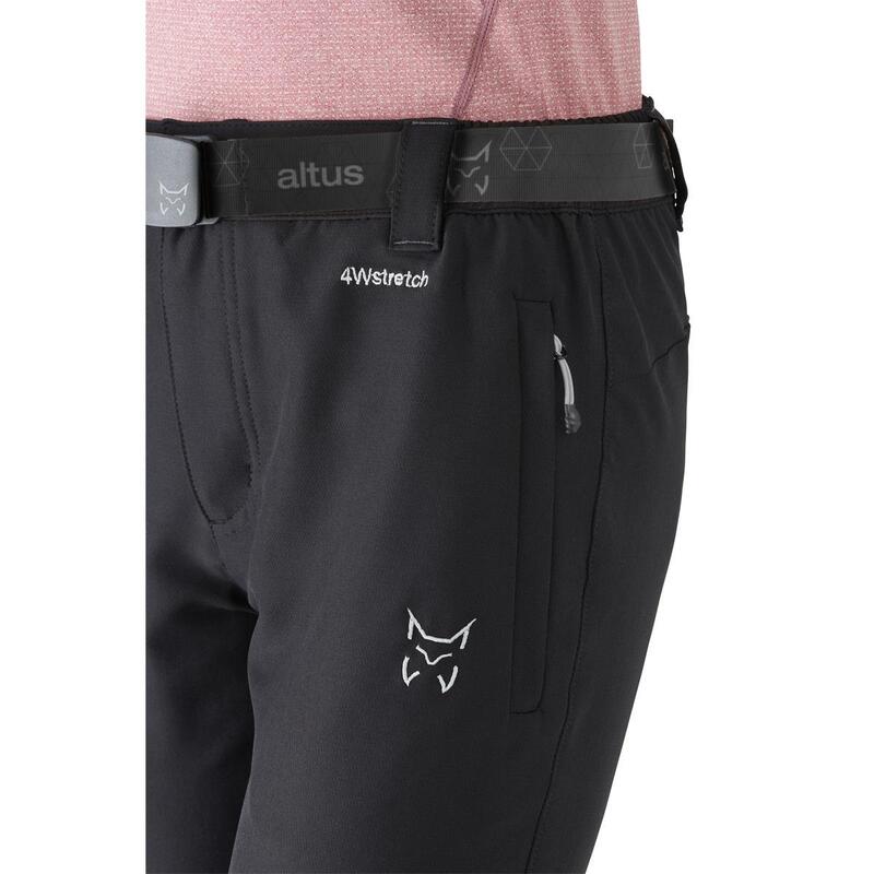 Pantalón Senderismo en la naturaleza Mujer ALTUS OLLOQUI WOMAN G30 BLACK