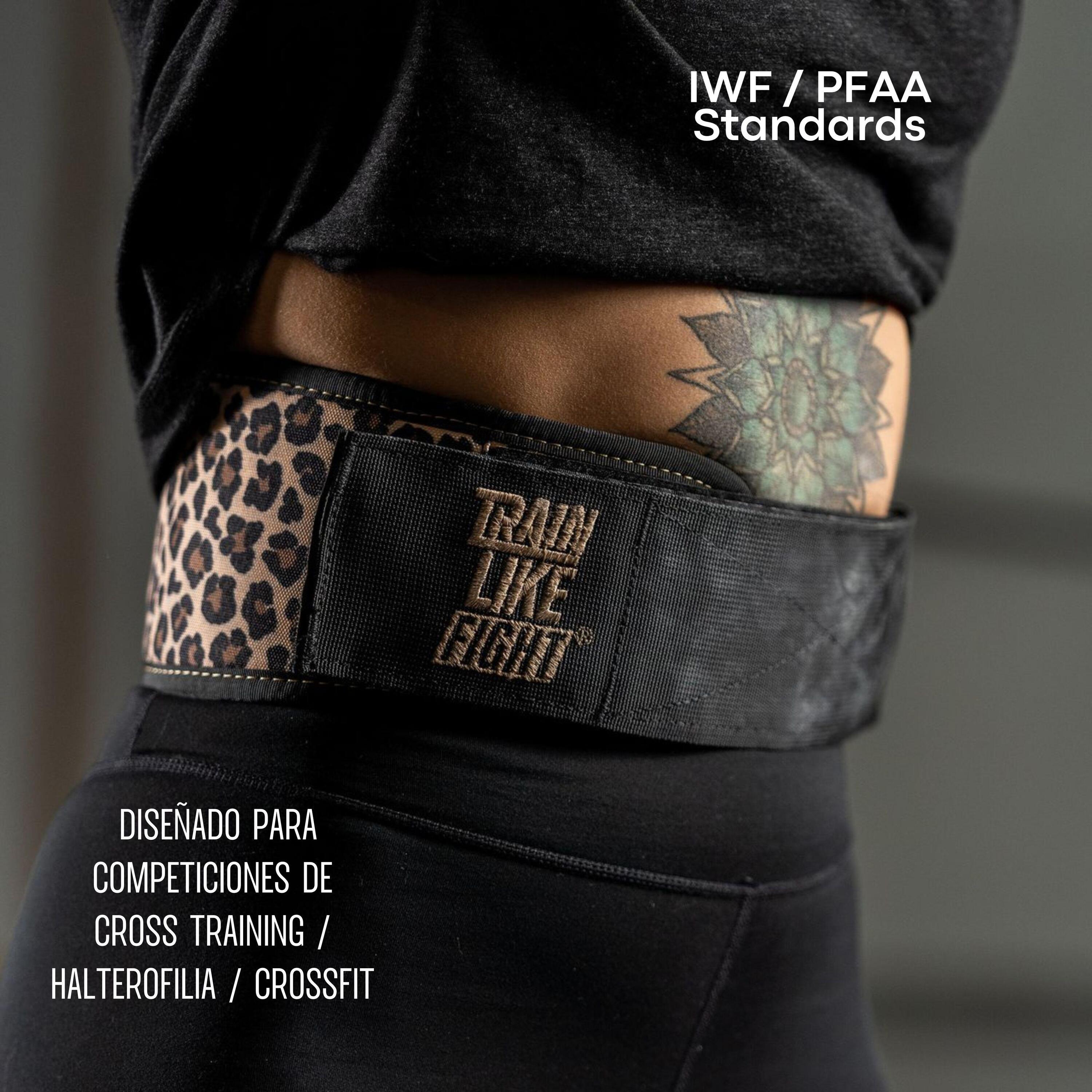 CINTURÓN LUMBAR HALTEROFILIA EDICIÓN LEOPARDO 3/5