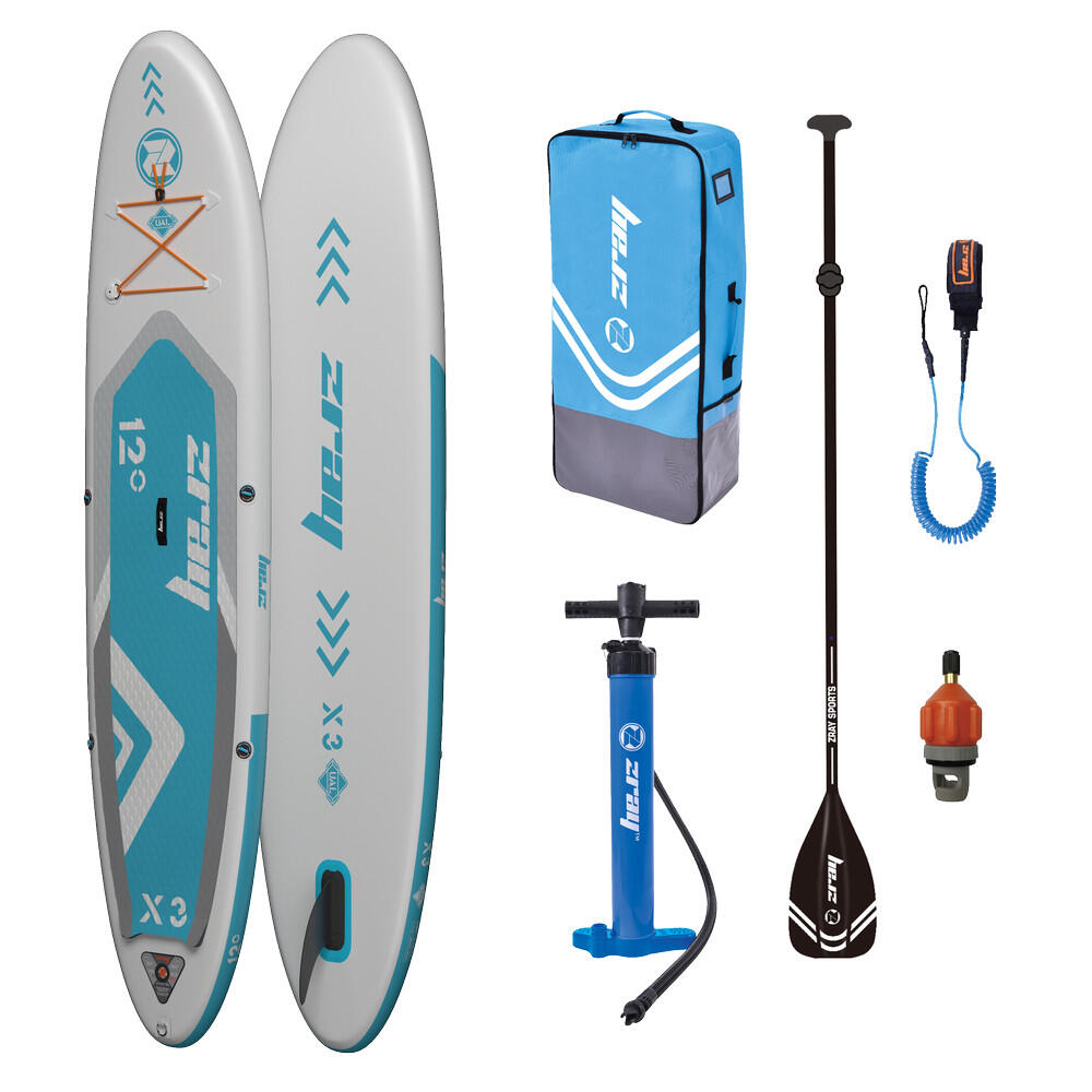 ZRAY Stand Up Paddle Board X3 365 x 81 x 15 cm blau SUP Komplettset mit Zubehör