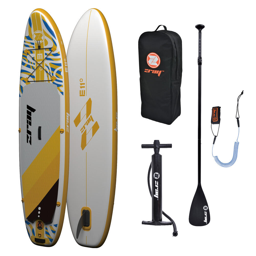 ZRAY ZRAY E11 SUP gelb 335x81x13 cm Stand Up Paddle Board Komplettset mit Zubehör