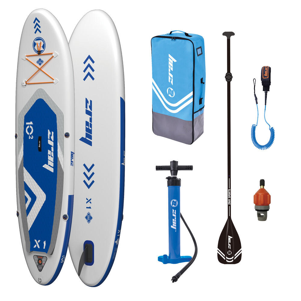 ZRAY  ZRAY X1 SUP blau 310x81x15 cm Stand Up Paddle Board Komplettset mit Zubehör