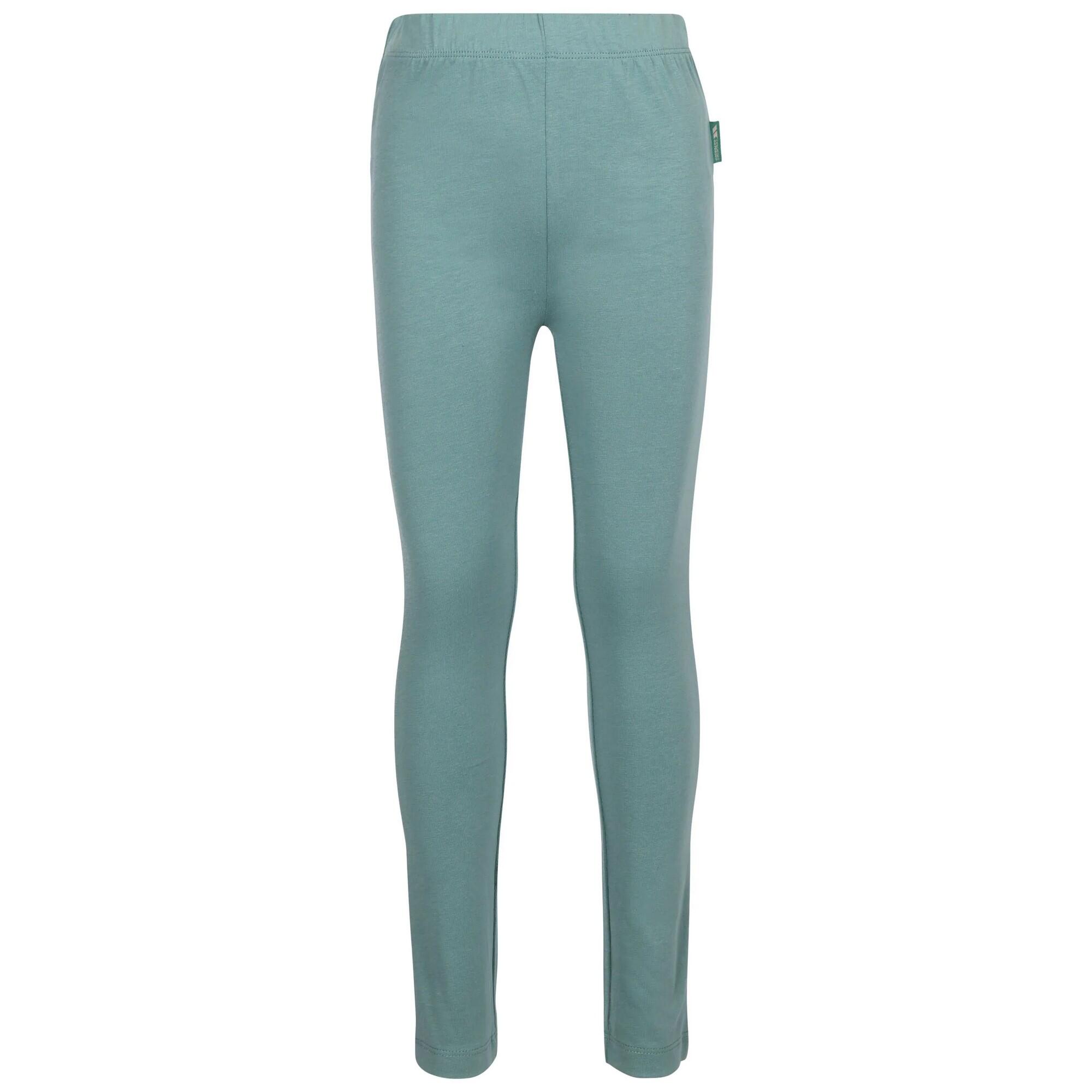 Leggings da bambina MARCH (verde pallido)