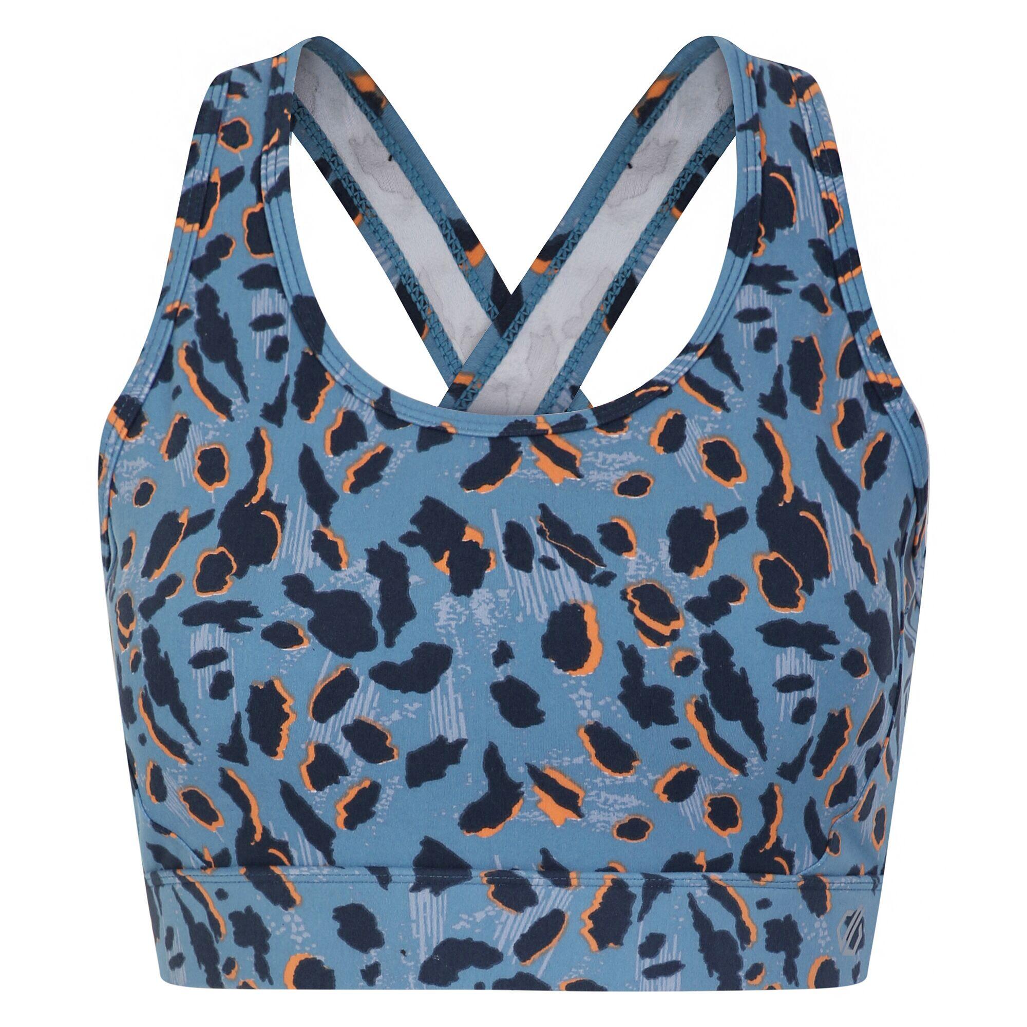 Soutien de desporto swift ii animal print para senhora/senhora azul niagara