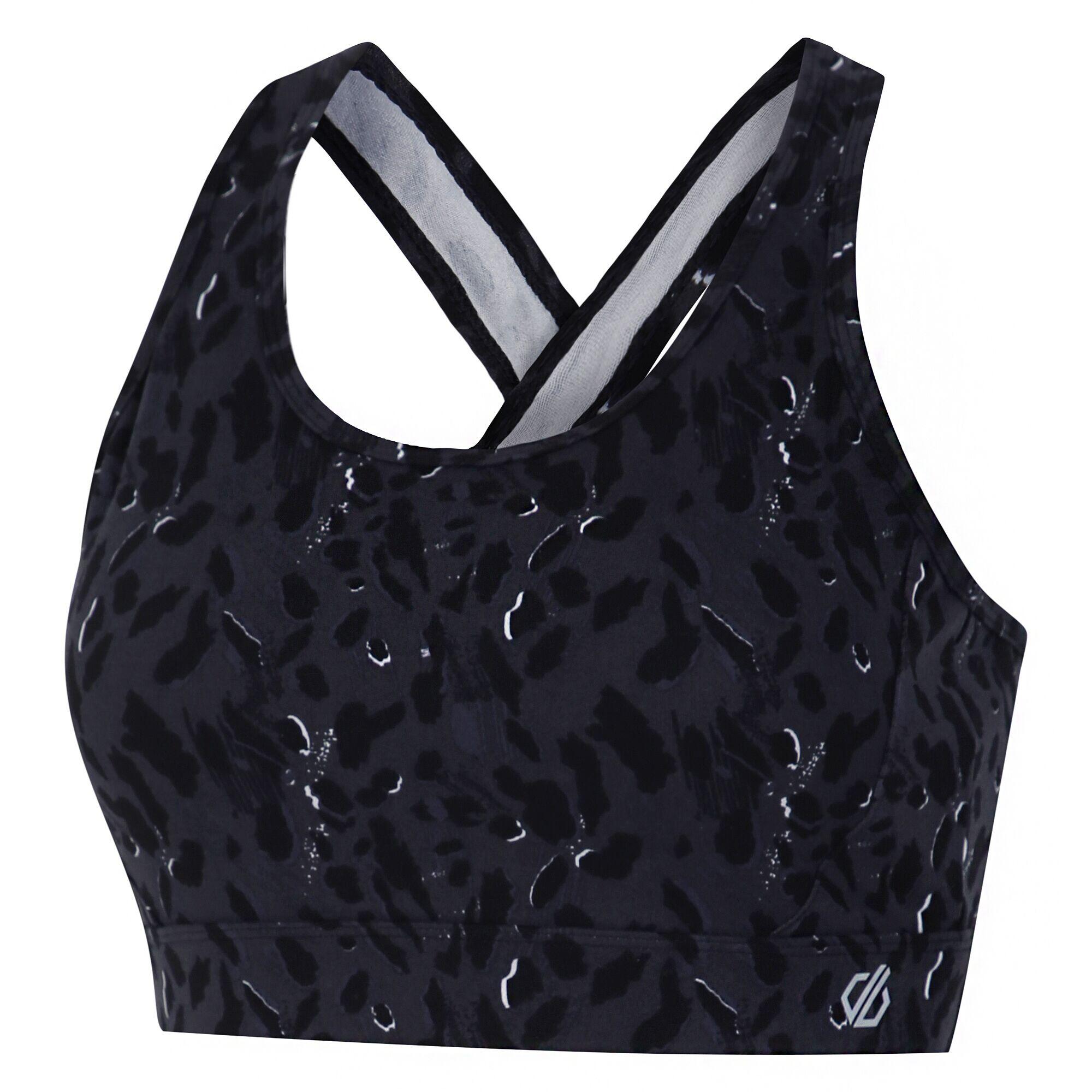 Dames Swift II Sportbeha met dierenprint (Zwart) 3/5