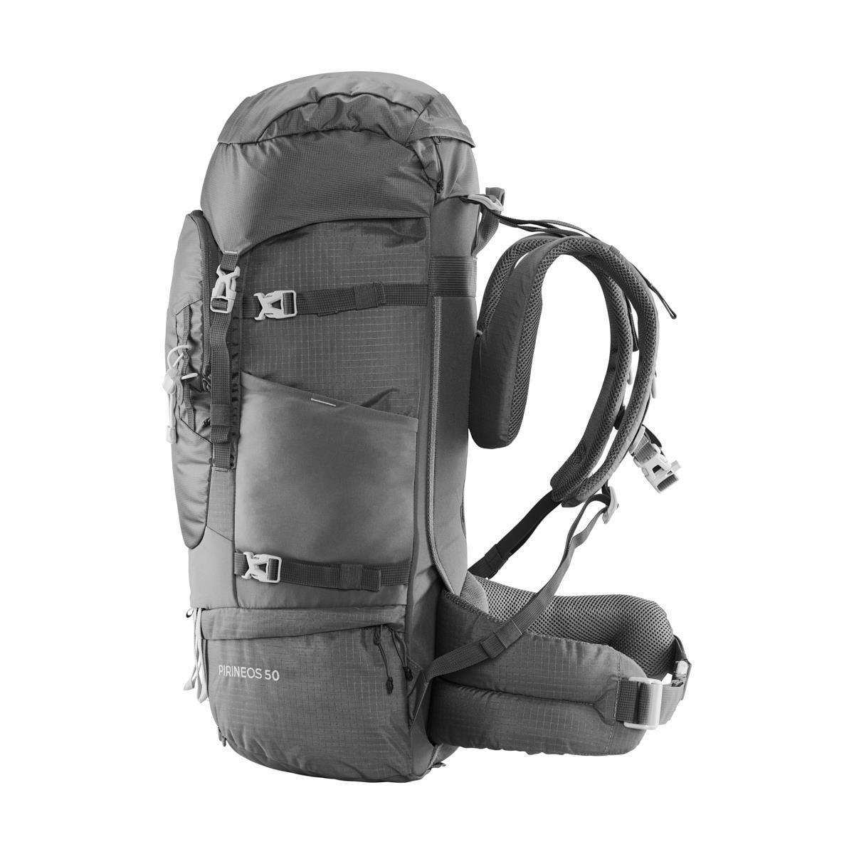 Mochila Senderismo en montaña Adulto  ALTUS PIRINEOS 50 J30 GREY 3/6