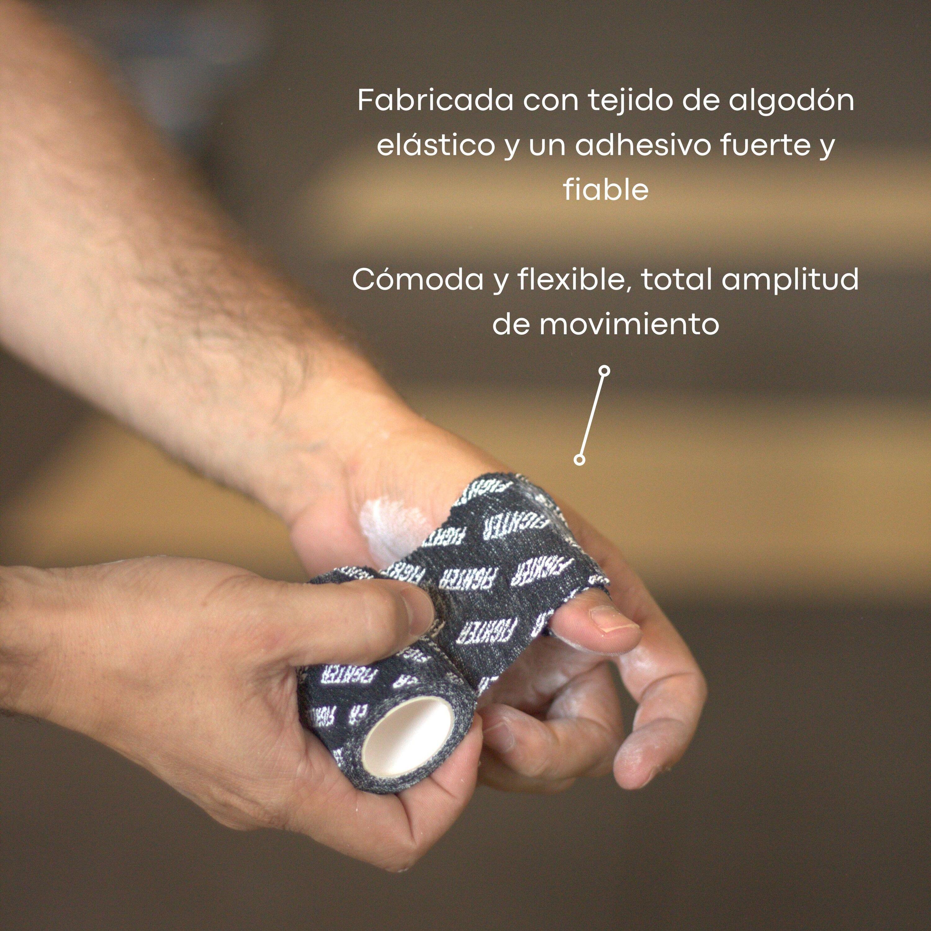 Cinta Elástica Gimnasio Trainlikefight Negra Protección 2/4