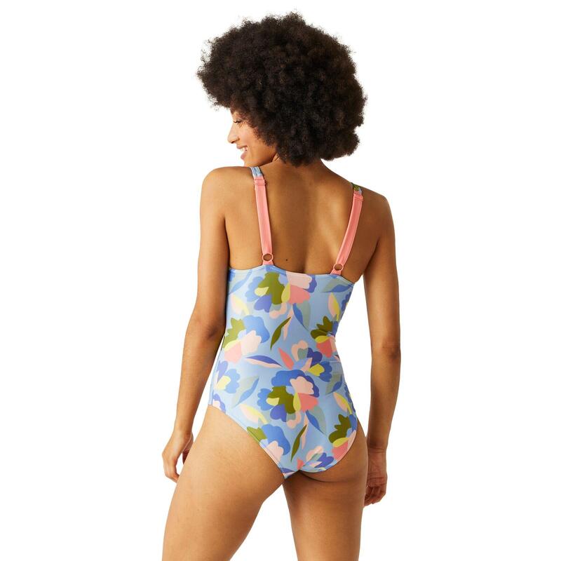 Maillot de bain 1 pièce SAKARI Femme (Bleu / Vert / Jaune)