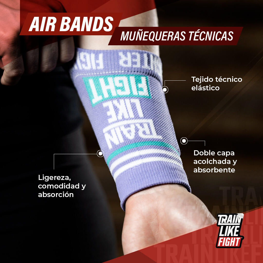 Pulseiras técnicas Air Band Trainlikefight Lavanda 4/4