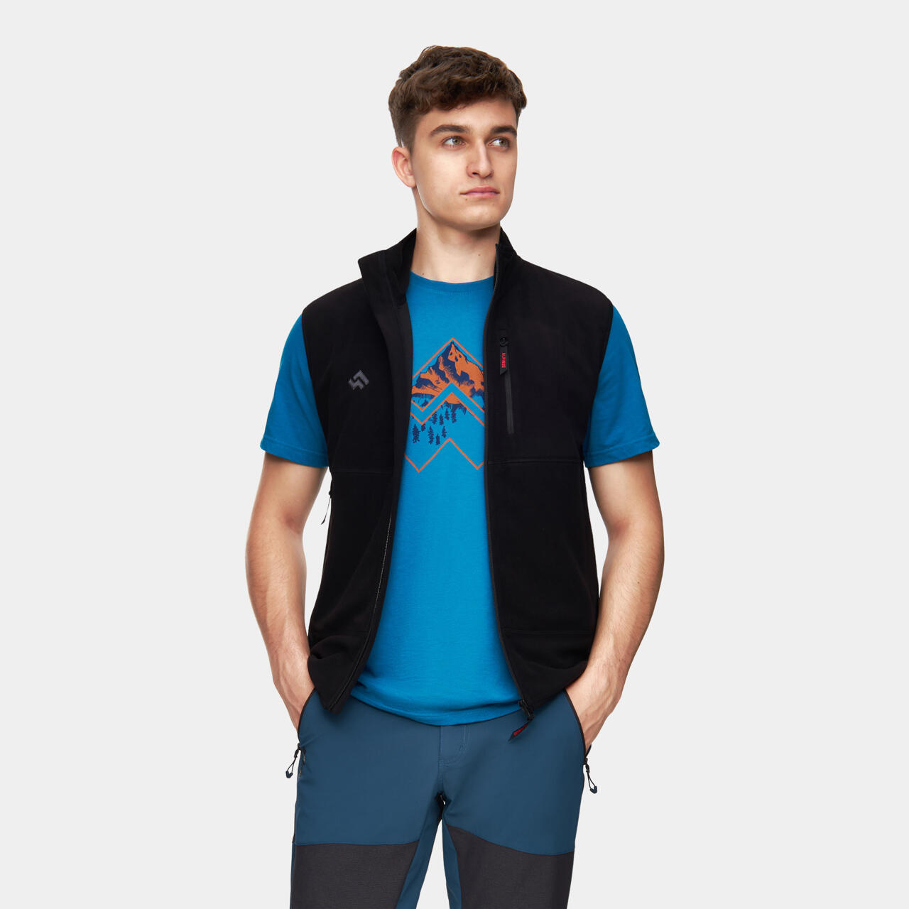 Alpinus - Gilet Polaire De Randonnée Alpinus Voio - Homme - Polaire - Noir - 42 M/l - Decathlon