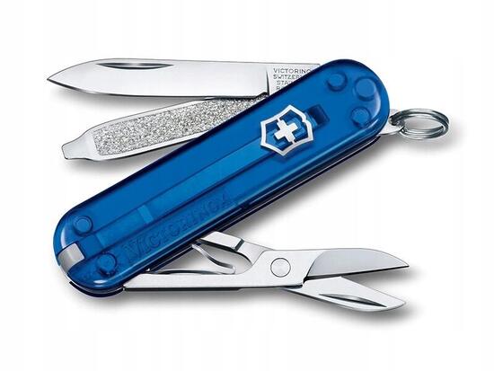 Couteau de poche Victorinox Classic SD Deep Ocean 58 mm 7 fonctions léger 22 g