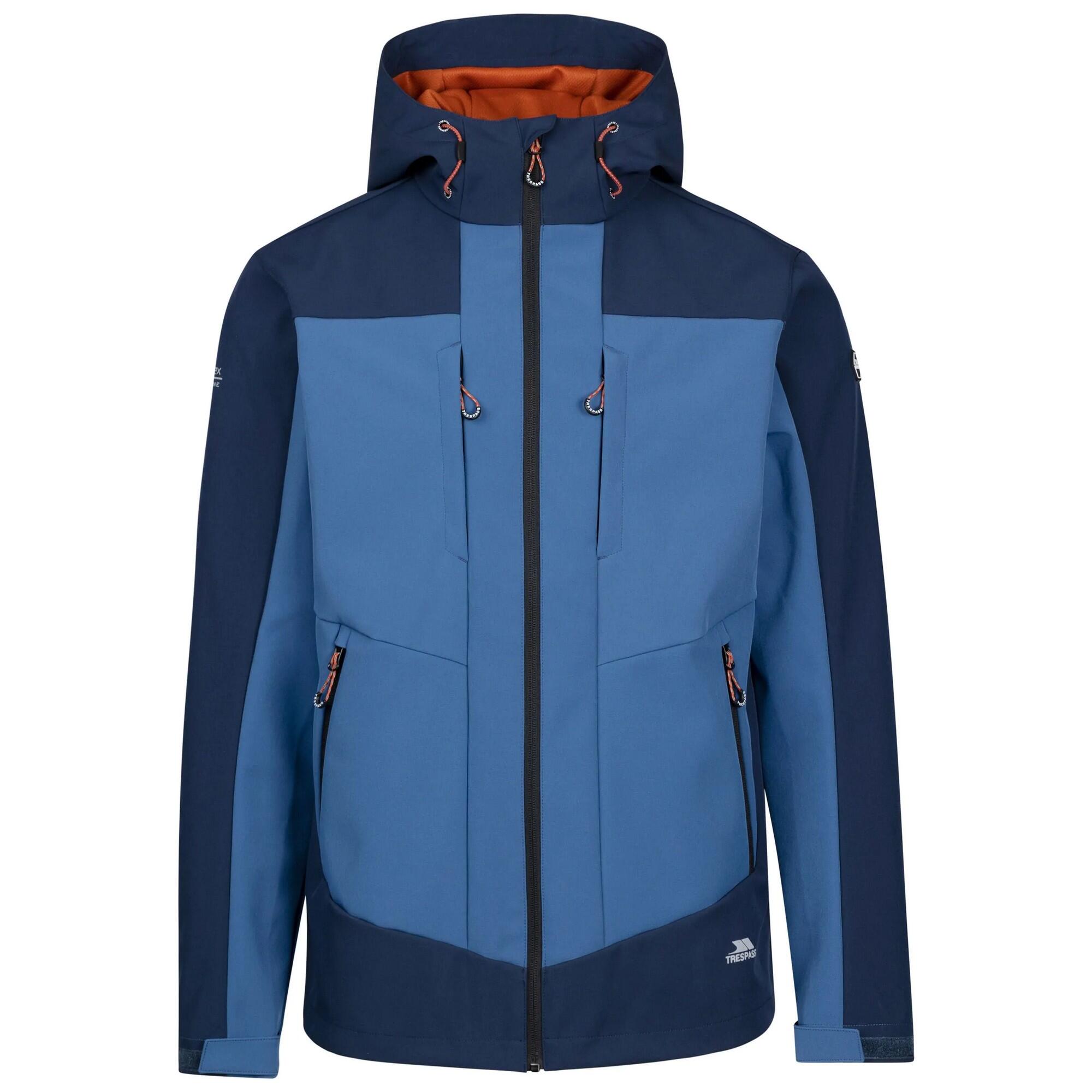 TRESPASS Mens Tamston TP75 Soft Shell Jacket (Navy)