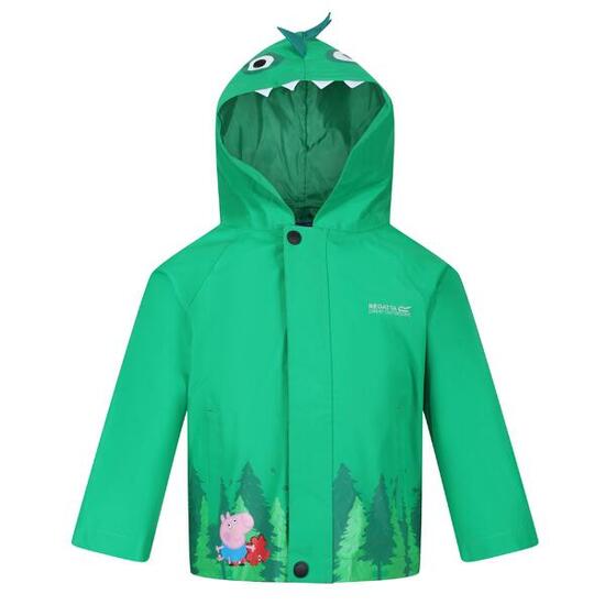 Giacca Impermeabile Dinosauro Bambini Regatta Jellybean Green