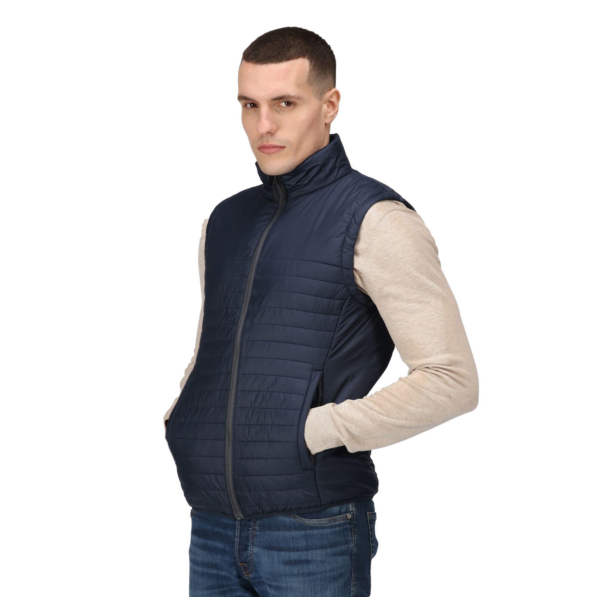 Mens Insulated Body Warmer (Navy) 3/5