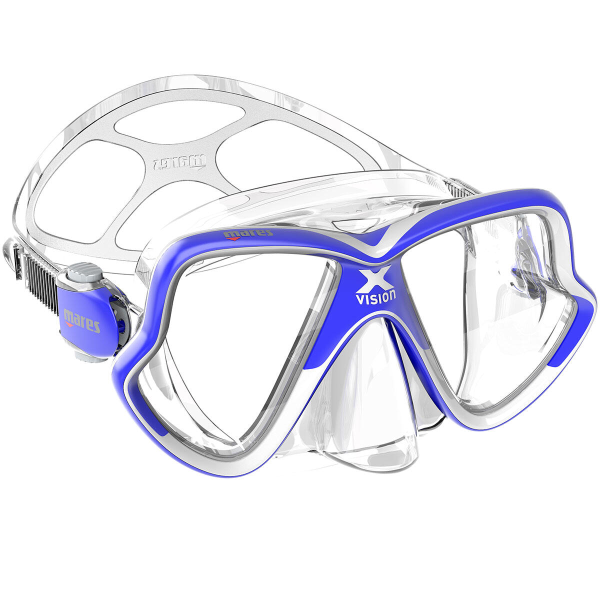 Mares - Masca Scuba Mares - X-vision Mid 2.0 - Masque De Plongée - Bleu - Taille Unique - Decathlon