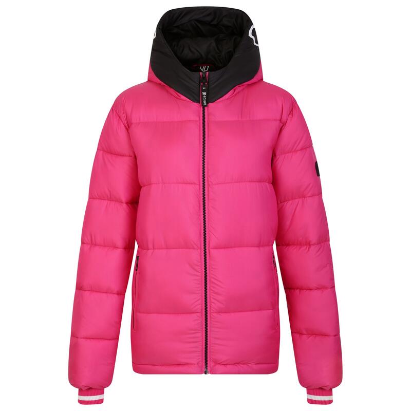 Dames Chilly Gewatteerde Jas (Puur Roze)