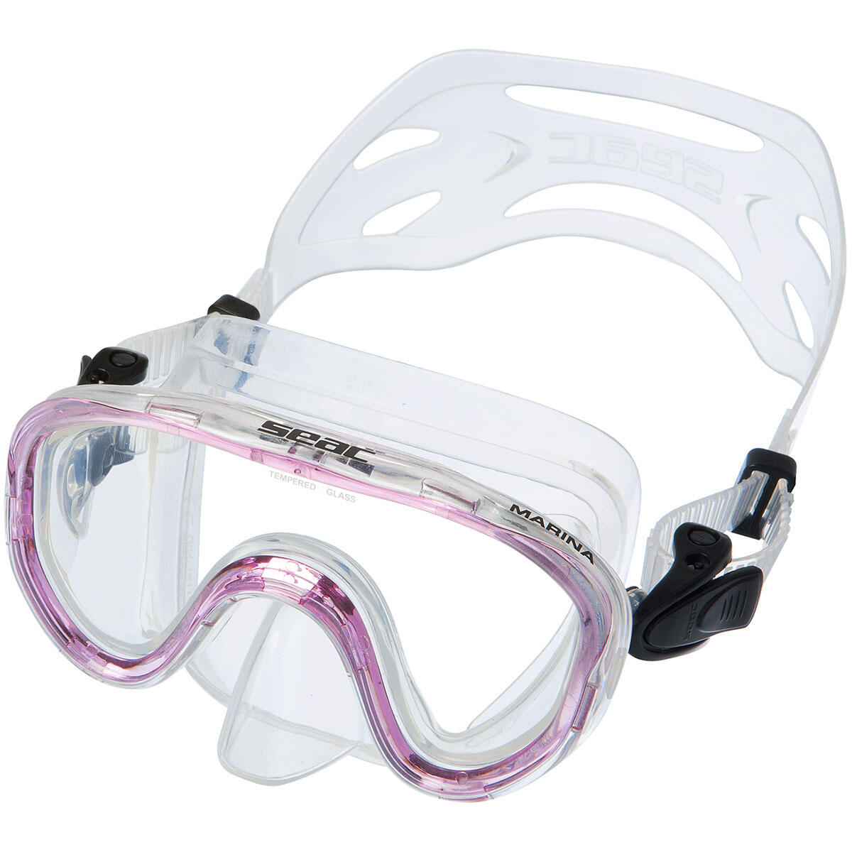 Seac - Masca Seac - Marina Siltra - Masque De Plongée - Rose - Taille Unique - Decathlon