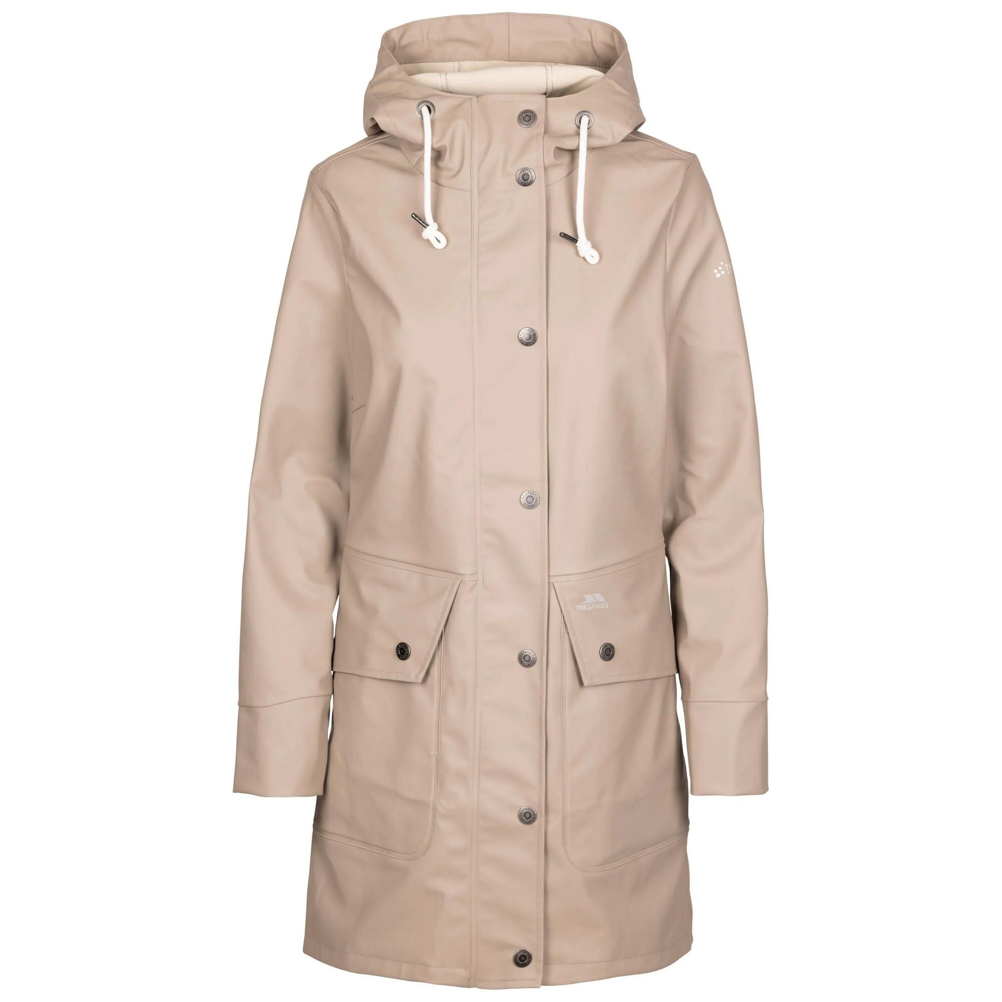 TRESPASS Dames Payko Waterdichte Jas (Vintage Khaki)