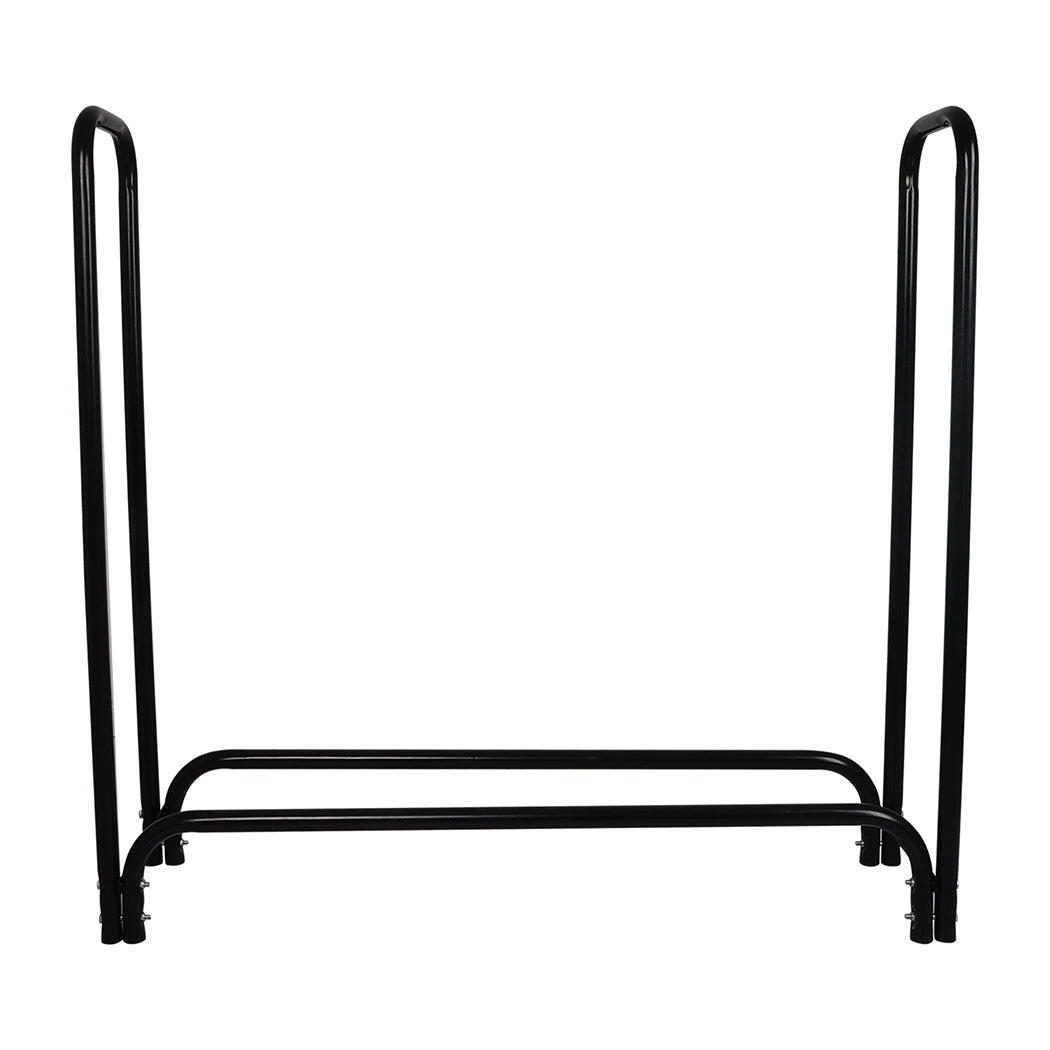 Traderight 4FT Yard Wood Rack - Black