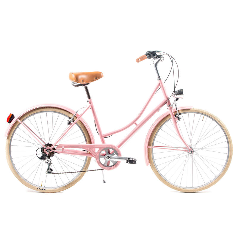 Bicicleta de paseo Capri Valentina rosa lavanda 6V