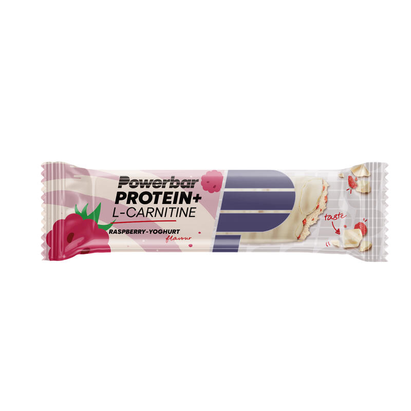 Barra de proteínas L-Carnitina 35g Raspberry Powerbar (embalagem de 30)