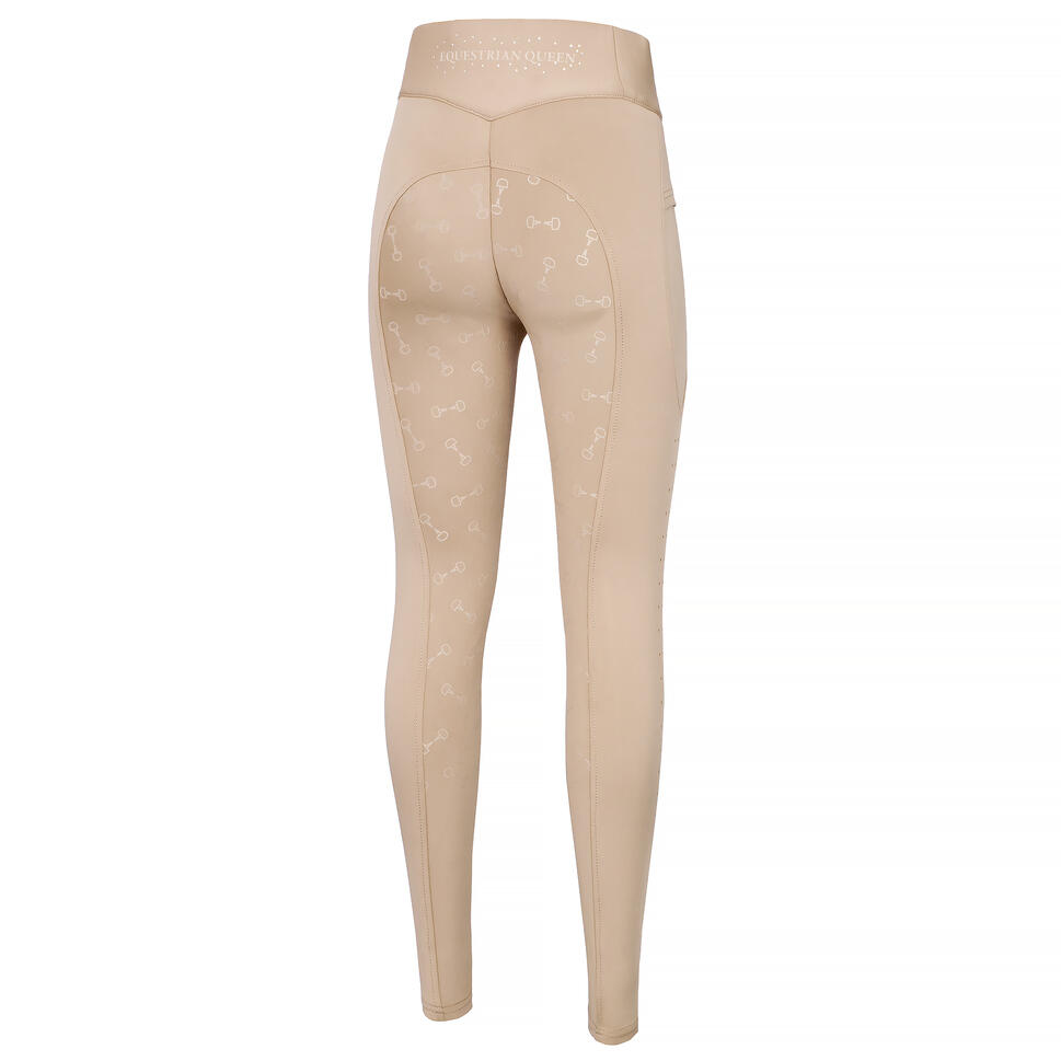 Legginsy do jazdy konnej damskie EQUESTRIAN QUEEN Salford 24SS z pełnym lejem