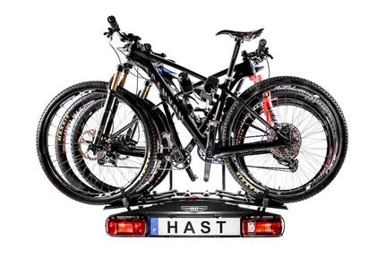 Porte-vélos sur attelage HAST Cross Country 3 de couleur noir