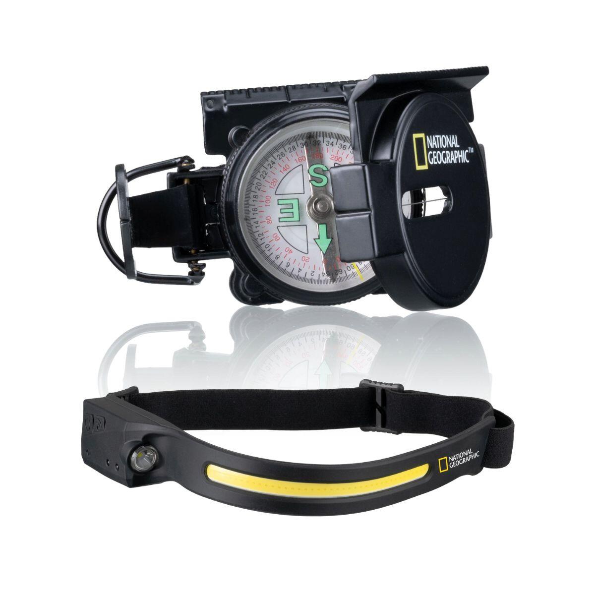 KIT TREKKING Binocolo X8 Zaino Torcia Bastone da passeggio