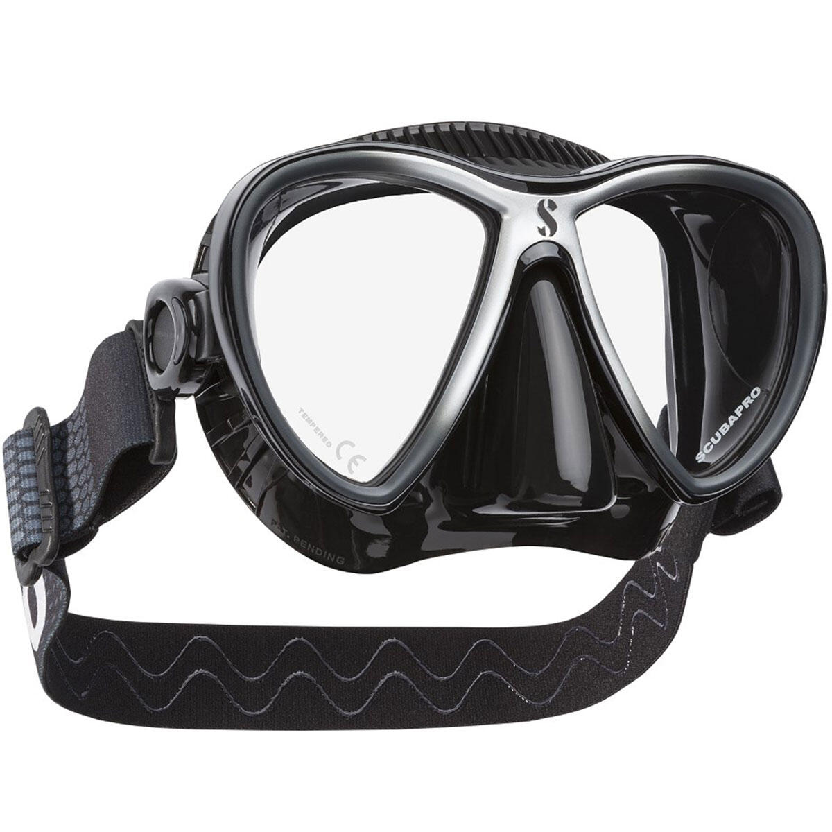 Masca Scubapro - SYNERGY TWIN CS Black, Argintiu