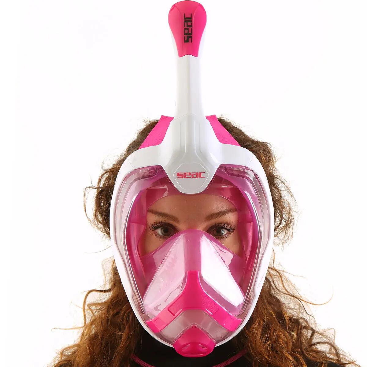 Seac Magica Snorkelling Mask White/Pink 3/10