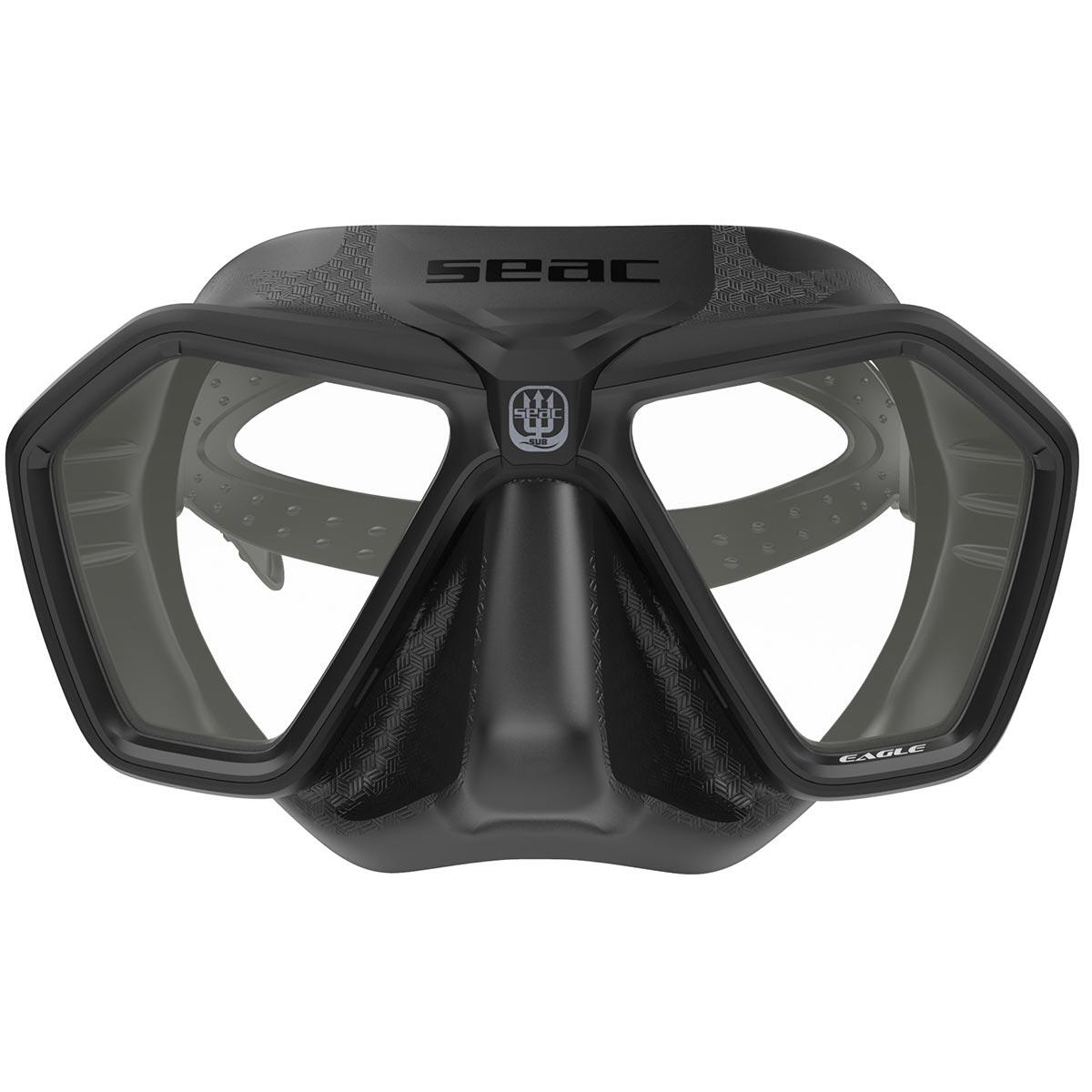 SEAC MAscara de Buceo negra Eagle 2/3