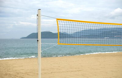 Paar Volleyballpfosten - Aluminium 90mm