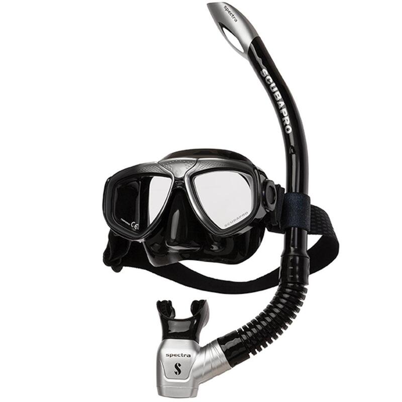 Set snorkeling Scubapro - ZOOM EVO Black, Argintiu