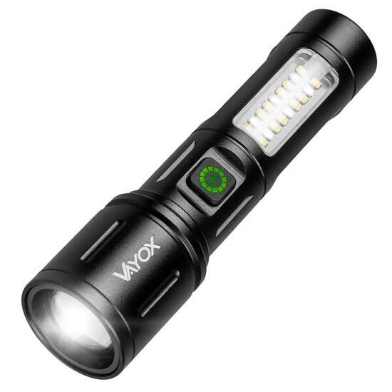 Torcia ricaricabile Vayox VA0181 260 lm ZOOM luce laterale