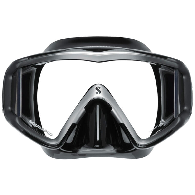 Masca Scubapro - CRYSTAL VU Black, Argintiu