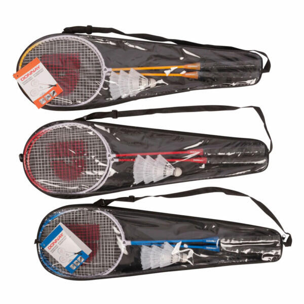 Set da badminton Donnay 2 racchette 3 palline 2/6