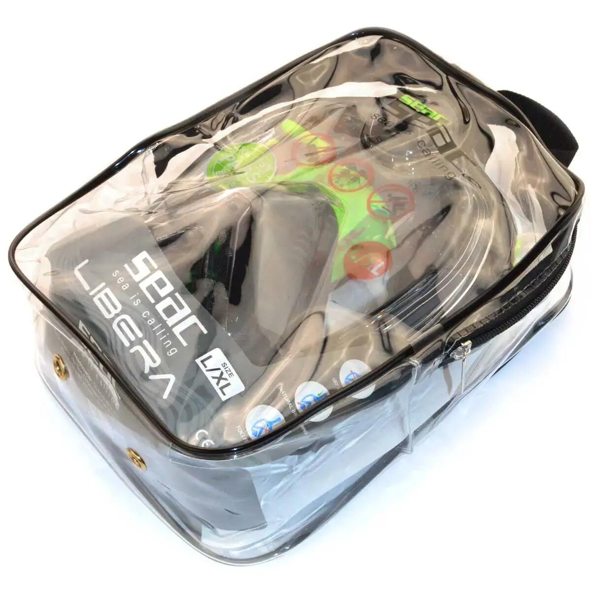 Seac Libera Black/Green Snorkeling Mask 3/10