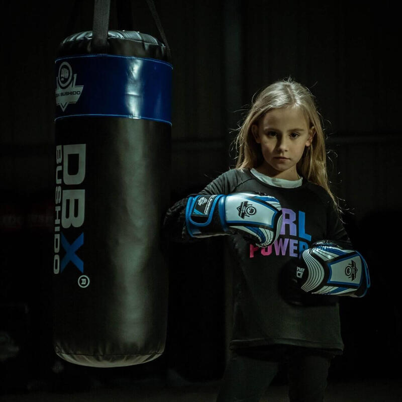 Boxovací pytel DBX BUSHIDO Kids80 80cm/30cm 15-20kg pro děti, modrý