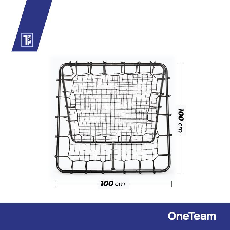 Rete da rimbalzo bifacciale OneTeam OT-SR1010 100 x 100 x 100 cm