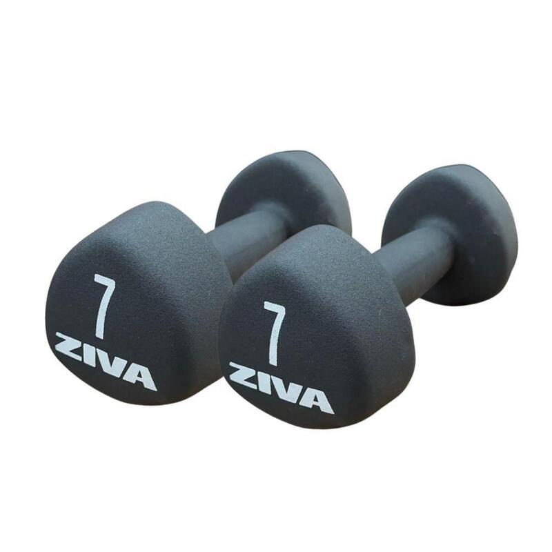 Mancuernas Performance Neopreno ZIVA 7kg Negro