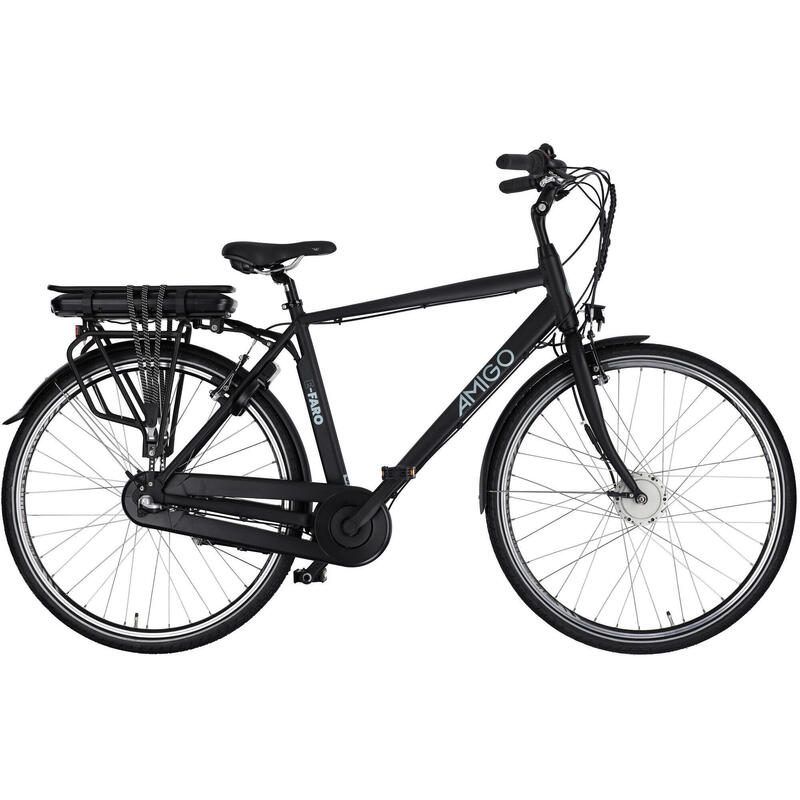 AMIGO Elektrische Stadsfiets E-Faro S1 28 Inch 53 cm Heren 3V V-Brakes Matzwart