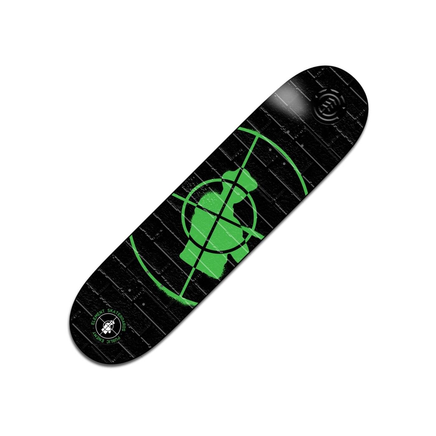 ELEMENT スケボー板 8.0 PUBLIC ENEMY Public Enemy x Element Stencil 8.25inch Skateboard Deck