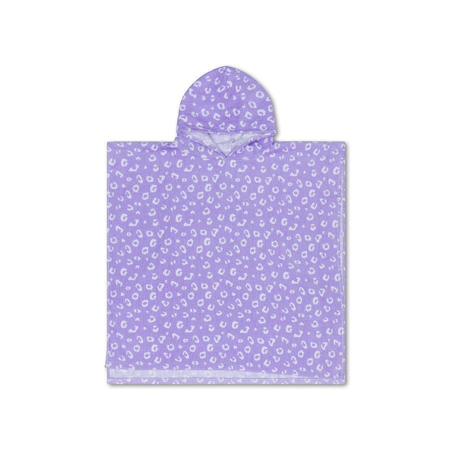 SWIM ESSENTIALS Swim Essentials | Lila Panterprint Strandponcho 65 x 65 cm