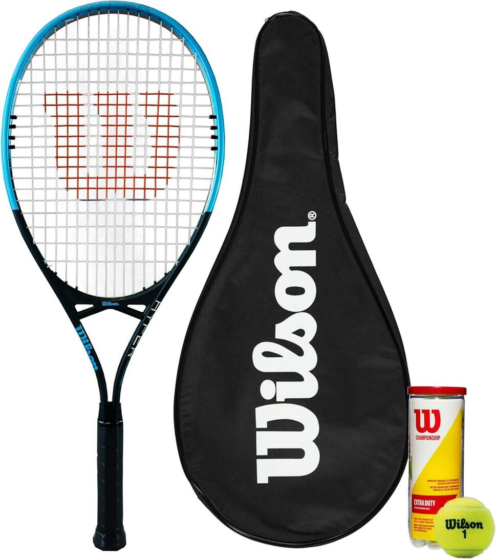 Wilson Hyper Control Tennis Racket, Full Protective Cover & 3 Wilson