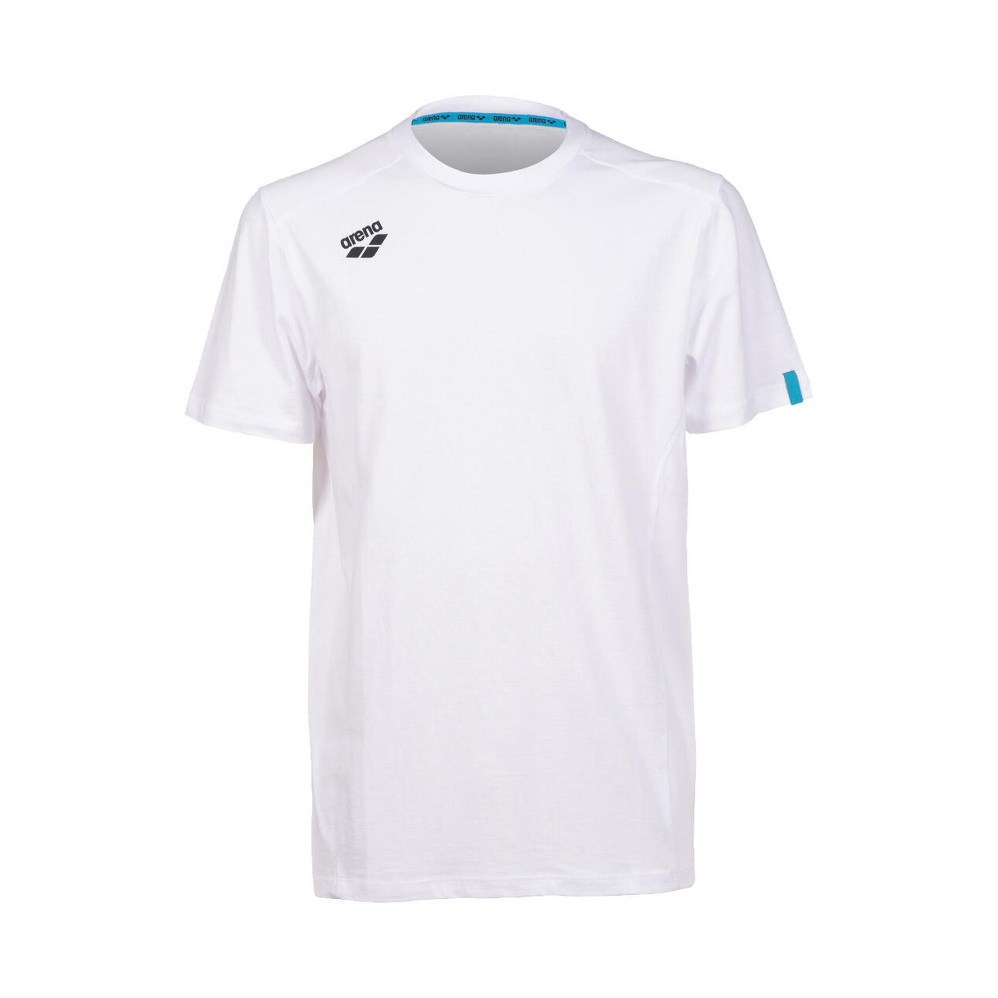 Arena - T-shirt Arena Team Panel - T-shirt Manches Courtes - Blanc - Decathlon