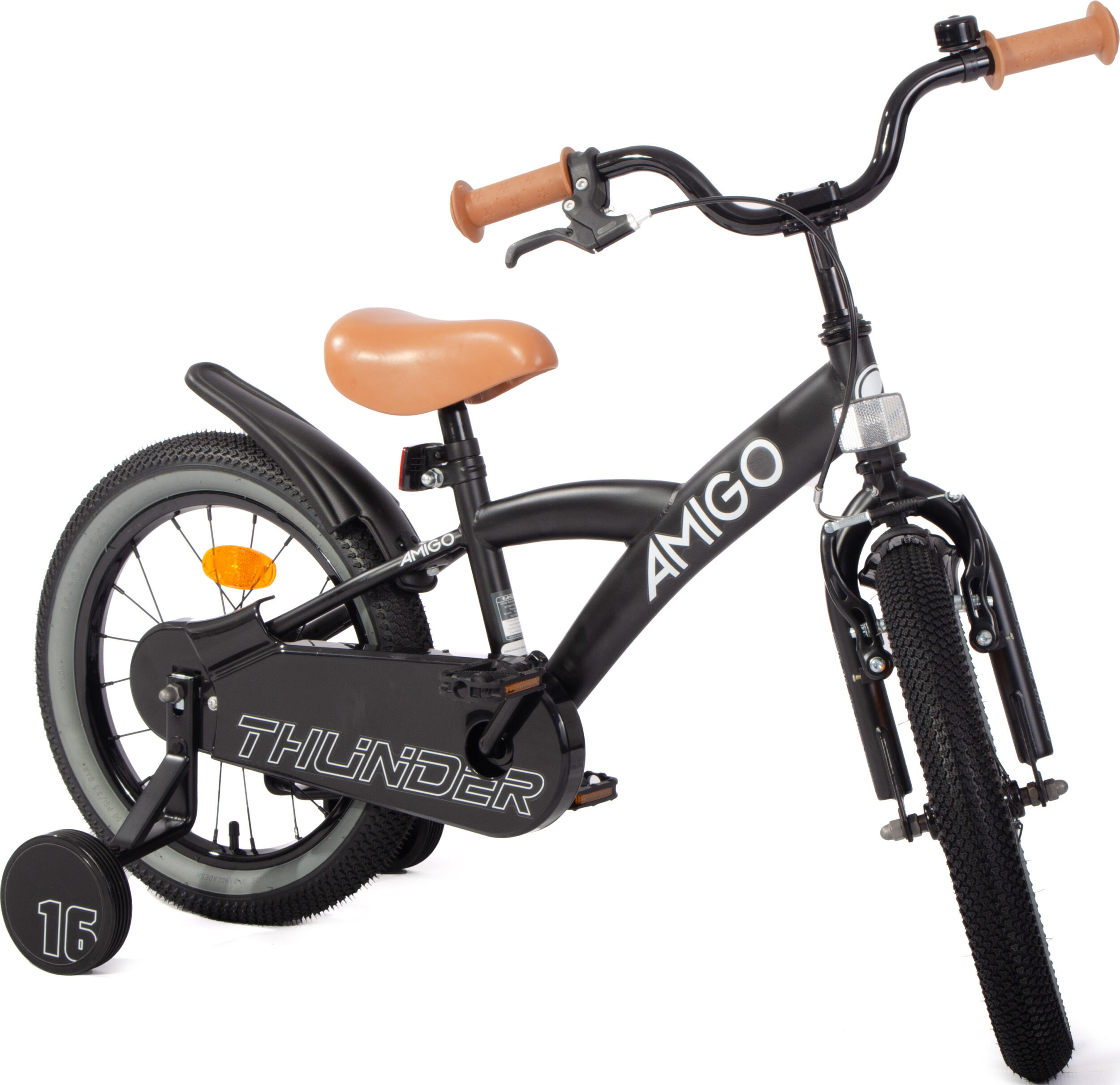 AMIGO Vélo garçon Thunder 16 Pouces 23,5 cm Garçon Frein à rétropédalage 4/7