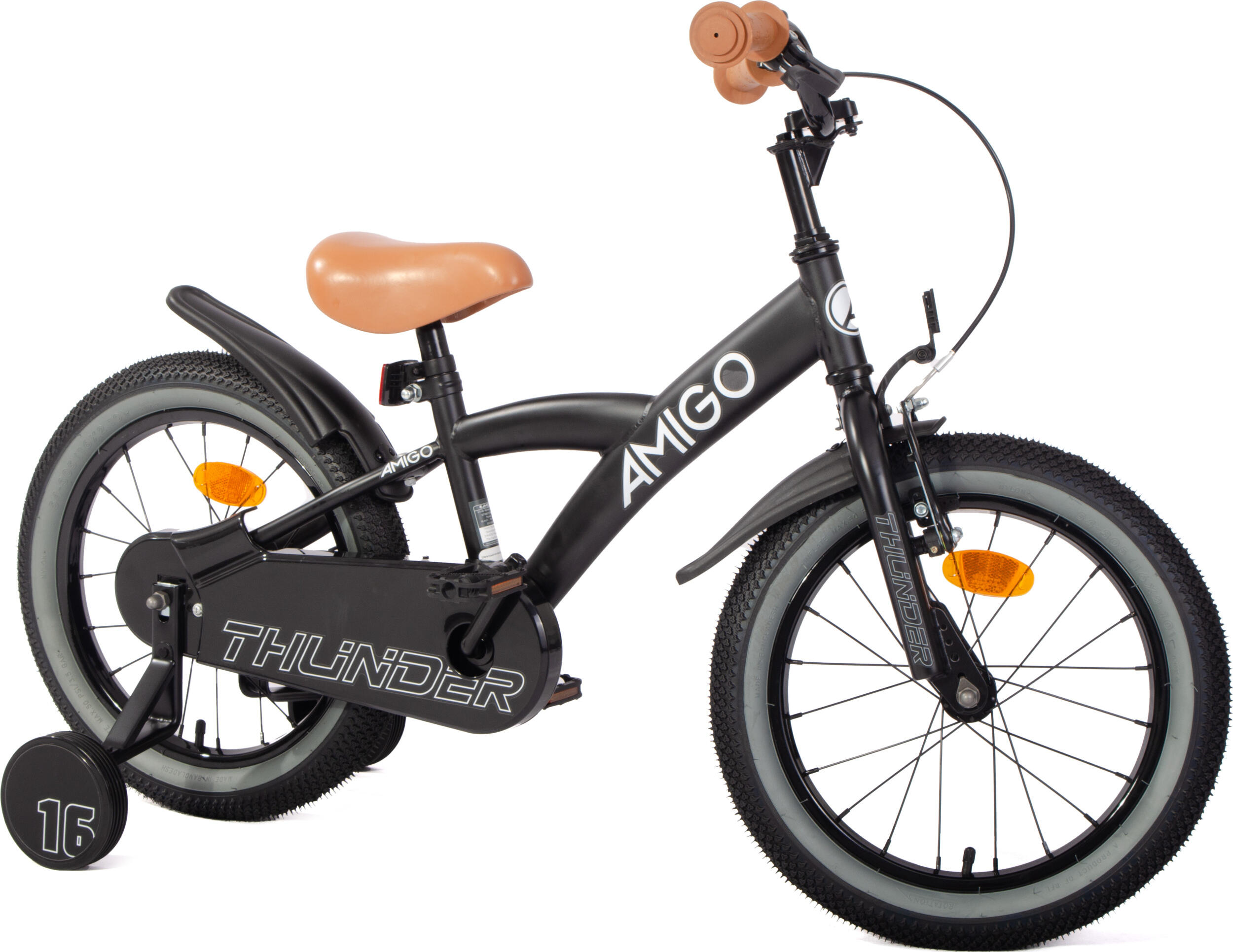 AMIGO Vélo garçon Thunder 16 Pouces 23,5 cm Garçon Frein à rétropédalage 5/7