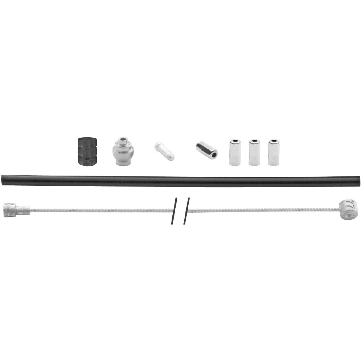 Universele remkabelkit 1700mm / 2250mm verzinkt - zwart 3/4