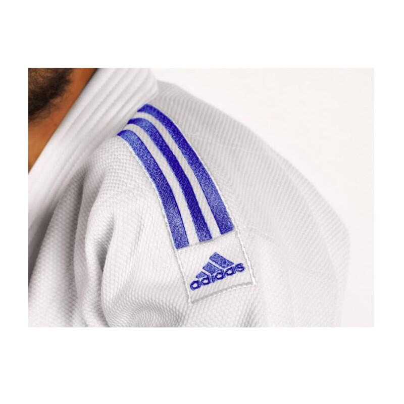 Adidas judopak J690 Quest met blauwe strepen